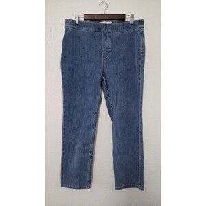 Soft Surroundings Ultimate Denim Pull-On Slim Leg Jeans Large